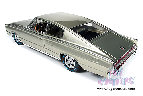 Auto World ERTL - Dodge Charger Dodge Charger Fastback 50th Anniversary Hardtop (1966, 1/18 scale diecast model car, Citron Gold) AMM1067