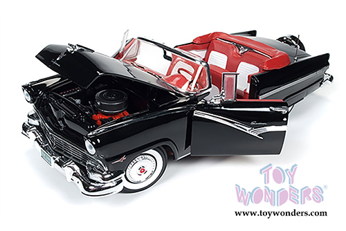 Auto World - Ford Fairlane Sunliner Convertible (1956, 1/18 scale diecast model car, Black) AMM1072