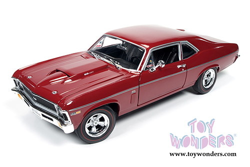 Auto World American Muscle - Baldwin Motion&trade; Nova&trade; SS 427 Hard Top (1969, 1/18 scale diecast model car, Red) AMM1073