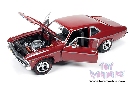 Auto World American Muscle - Baldwin Motion&trade; Nova&trade; SS 427 Hard Top (1969, 1/18 scale diecast model car, Red) AMM1073