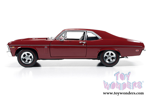 Auto World American Muscle - Baldwin Motion&trade; Nova&trade; SS 427 Hard Top (1969, 1/18 scale diecast model car, Red) AMM1073