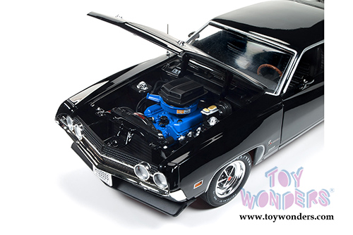 Auto World American Muscle - Ford Torino Cobra Hard Top (1970, 1/18 scale diecast model car, Gloss Black) AMM1085