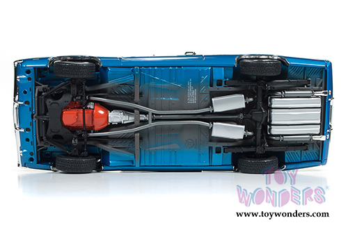 Auto World - Hemmings Muscle Machines Dodge Charger White Hat Special Cover Car 2011 (1969, 1/18 scale diecast model car, B5 Blue) AMM1100