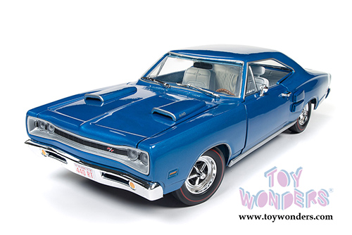 Auto World - Dodge Coronet R/T 50th Anniversary Hardtop (1969, 1/18 scale diecast model car, B5 Blue) AMM1116