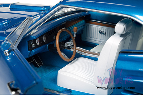 Auto World - Dodge Coronet R/T 50th Anniversary Hardtop (1969, 1/18 scale diecast model car, B5 Blue) AMM1116