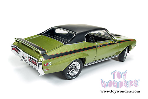 Auto World American Muscle - Hemmings Muscle Machines | 1971 Buick&reg; Skylark&trade; GSX&trade; Hardtop (1971, 1/18 scale diecast model car, Lime mist Green) AMM1117