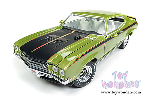 Auto World American Muscle - Hemmings Muscle Machines | 1971 Buick&reg; Skylark&trade; GSX&trade; Hardtop (1971, 1/18 scale diecast model car, Lime mist Green) AMM1121