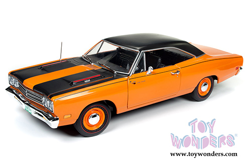 Auto World - American Muscle | Plymouth Road Runner Hard Top Looney Tunes&trade; 50th Anniversary (1969, 1/18 scale diecast model car, Omaha Orange) AMM1131