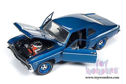 Auto World - American Muscle | Yenko&reg; Chevy&reg; Nova&trade; Hardtop (1969, 1/18 scale diecast model car, Blue) AMM1135