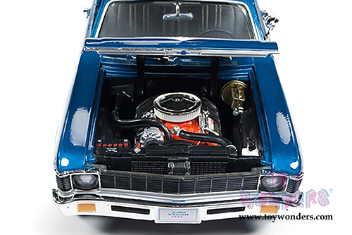 Auto World - American Muscle | Yenko&reg; Chevy&reg; Nova&trade; Hardtop (1969, 1/18 scale diecast model car, Blue) AMM1135