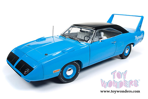 Auto World - American Muscle | Plymouth Superbird Hardtop Looney Tunes&trade; (1970, 1/18 scale diecast model car, Petty Blue) AMM1137