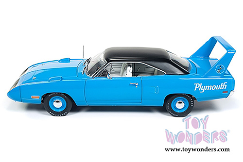 Auto World - American Muscle | Plymouth Superbird Hardtop Looney Tunes&trade; (1970, 1/18 scale diecast model car, Petty Blue) AMM1137