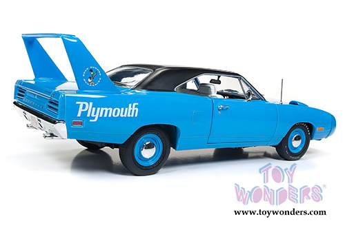 Auto World - American Muscle | Plymouth Superbird Hardtop Looney Tunes&trade; (1970, 1/18 scale diecast model car, Petty Blue) AMM1137