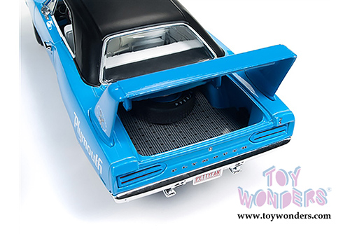 Auto World - American Muscle | Plymouth Superbird Hardtop Looney Tunes&trade; (1970, 1/18 scale diecast model car, Petty Blue) AMM1137