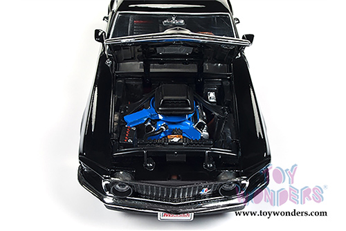 Auto World American Muscle - Hemmings Muscle Machines | Ford Mustang Mach 1 Hardtop (1969, 1/18 scale diecast model car, Raven Black) AMM1139