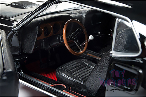 Auto World American Muscle - Hemmings Muscle Machines | Ford Mustang Mach 1 Hardtop (1969, 1/18 scale diecast model car, Raven Black) AMM1139