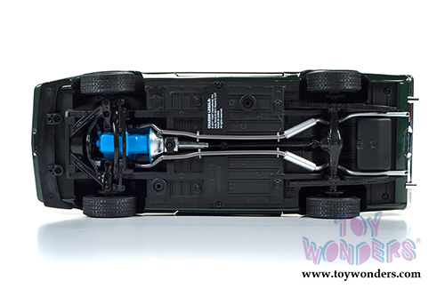 Auto World - American Muscle | Hot Rod Power Tour Ford Mustang Mach 1 (1973, 1/18 scale diecast model car, Dark Green) AMM1144