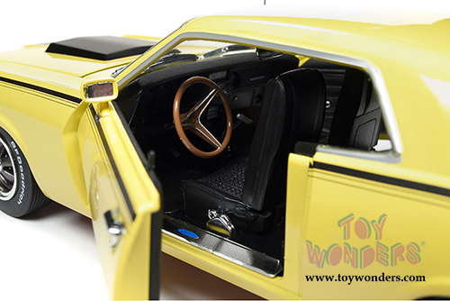 Auto World American Muscle - Hemmings Muscle Machines | Mercury Cougar Eliminator Hardtop (1970, 1/18 scale diecast model car, Competition Yellow) AMM1155