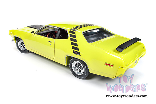 Auto World - American Muscle | Plymouth Road Runner Hardtop Looney Tunes&trade; (1971, 1/18 scale diecast model car, Yellow) AMM1158