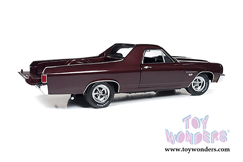 Auto World - American Muscle | Chevrolet&reg; El Camino&trade; 100th Anniversary (1970, 1/18 scale diecast model car, Black Cherry) AMM1161