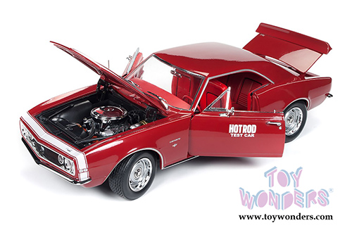 Auto World - Hot Rod Magazine | Chevrolet&reg; Camaro&reg; SS&trade; Hardtop (1967, 1/18 scale diecast model car, Bolero Red) AMM1163