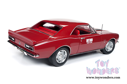 Auto World - Hot Rod Magazine | Chevrolet&reg; Camaro&reg; SS&trade; Hardtop (1967, 1/18 scale diecast model car, Bolero Red) AMM1163