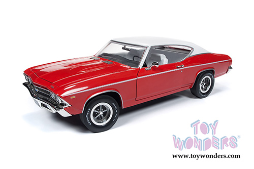Auto World - American Muscle | Chevrolet&reg; Chevelle&trade; COPO 427 Hardtop Class of '69 50th Anniversary (1969, 1/18 scale diecast model car, Red) AMM1169