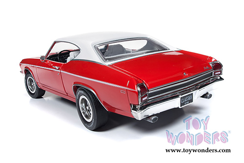Auto World - American Muscle | Chevrolet&reg; Chevelle&trade; COPO 427 Hardtop Class of '69 50th Anniversary (1969, 1/18 scale diecast model car, Red) AMM1169