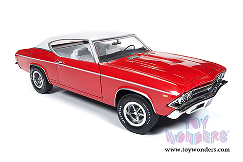 Auto World - American Muscle | Chevrolet&reg; Chevelle&trade; COPO 427 Hardtop Class of '69 50th Anniversary (1969, 1/18 scale diecast model car, Red) AMM1169