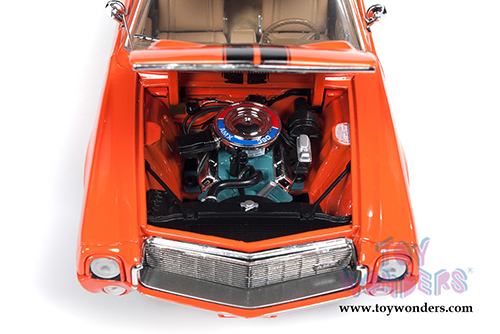 Auto World American Muscle - Hemmings Muscle Machines | AMC AMX Hardtop (1969, 1/18 scale diecast model car, Big Bad Orange) AMM1170