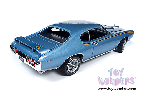 Auto World - American Muscle | Pontiac® GTO™ Muscle Car & Corvette Nationals (MCACN) 10th Anniversary (1969, 1/18 scale diecast model car, Warwick Blue) AMM1171