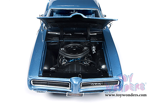 Auto World - American Muscle | Pontiac® GTO™ Muscle Car & Corvette Nationals (MCACN) 10th Anniversary (1969, 1/18 scale diecast model car, Warwick Blue) AMM1171