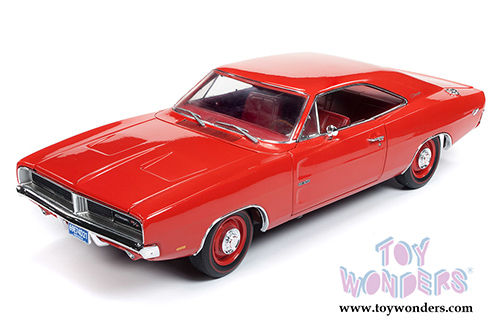 Auto World - American Muscle | Dodge Charger R/T Hardtop Class of '69 50th Anniversary (1969, 1/18 scale diecast model car, Charger Red) AMM1174