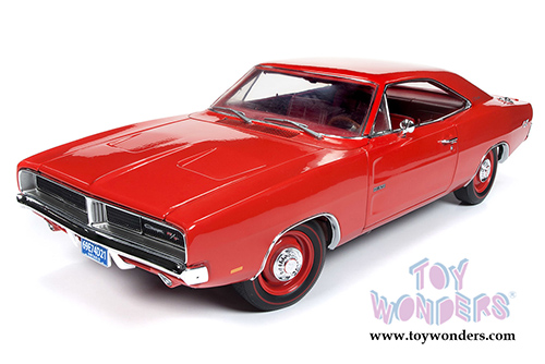 Auto World - American Muscle | Dodge Charger R/T Hardtop Class of '69 50th Anniversary (1969, 1/18 scale diecast model car, Charger Red) AMM1174