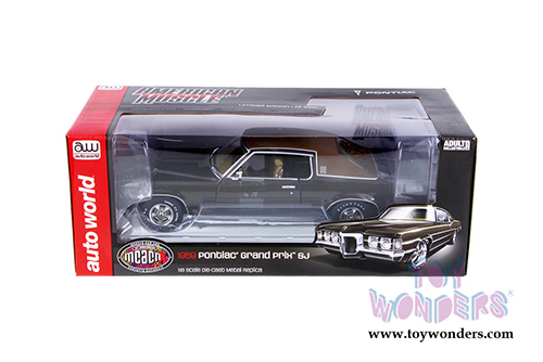 Auto World - American Muscle | Pontiac&reg; Grand Prix&trade; SJ Muscle Car & Corvette Nationals (MCACN) 10th Anniversary (1969, 1/18 scale diecast model car, Brown) AMM1175
