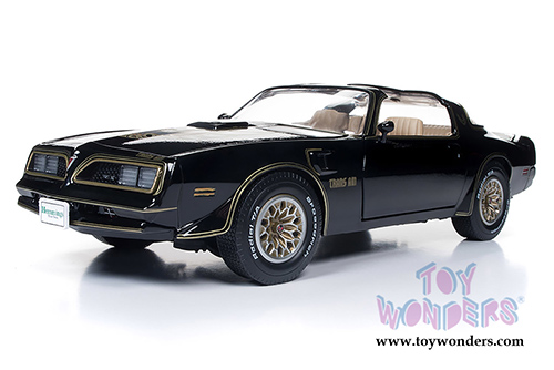 Auto World American Muscle - Hemmings Muscle Machines | Pontiac&reg; Firebird&reg; Trans Am Cover Car October 2007 (1977, 1/18 scale diecast model car, Black) AMM1177