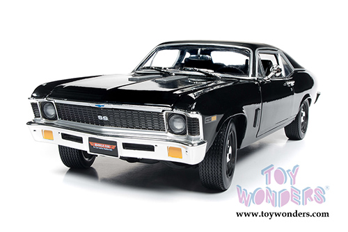 Auto World American Muscle - Yenko&reg; Chevy&reg; Nova&trade; Hardtop Muscle Car & Corvette Nationals (MCACN) 10th Anniversary (1969, 1/18 scale diecast model car, Black) AMM1178