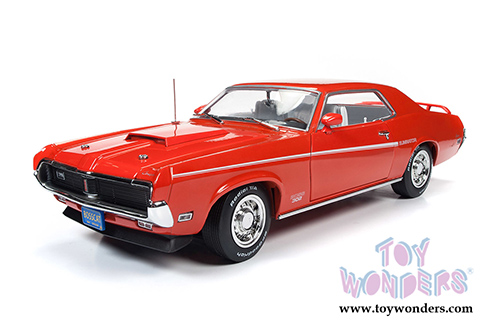 Auto World - American Muscle - Mercury Cougar Eliminator Hardtop 50th Anniversary of the Boss Engines (1969, 1/18 scale diecast model car, Competition Orange) AMM1183