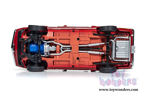 Auto World American Muscle - Hemmings Muscle Machines | Shelby GT500&reg; Convertible (1970, 1/18 scale diecast model car, Apple Red/Black/Yellow) AMM1187