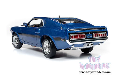 Auto World - Ford Mustang Shelby&reg; GT-350 Fastback Pilot Car Hardtop Muscle Car & Corvette Nationals (MCACN) 50th Anniversary of the Boss Engines (1969-2019) (1969, 1/18 scale diecast model car, Acapulco Blue w/Black)  AMM1188