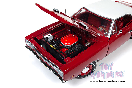 Auto World - American Muscle | Dodge Coronet Super Bee Hardtop Class of  '69 50th Anniversary (1969, 1/18 scale diecast model car, R6 Red/White) AMM1191