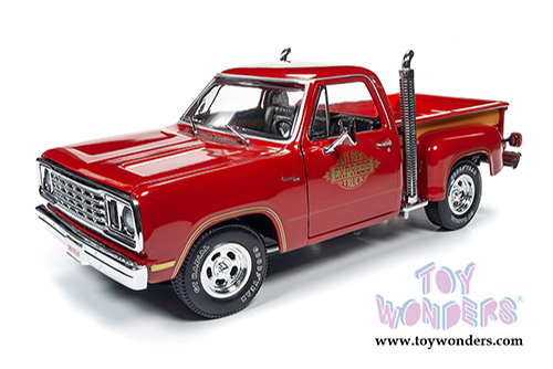 Auto World American Muscle - Hemmings Muscle Machines | Dodge Adventurer 150 Pickup Truck - Li'l Red Express Truck (1978, 1/18 scale diecast model car, Red) AMM1194