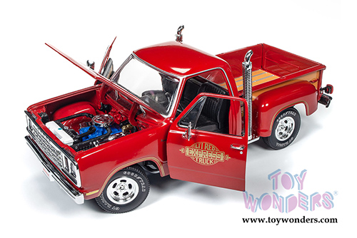 Auto World American Muscle - Hemmings Muscle Machines | Dodge Adventurer 150 Pickup Truck - Li'l Red Express Truck (1978, 1/18 scale diecast model car, Red) AMM1194