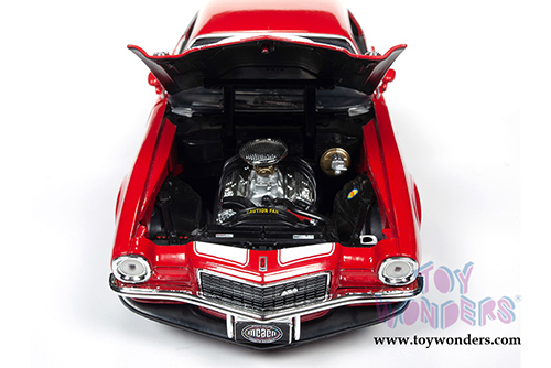 Auto World American Muscle - Chevy&reg; Camaro&reg; Baldwin Motion Hardtop Muscle Car & Corvette Nationals (MCACN) (1971, 1/18 scale diecast model car, Red) AMM1197