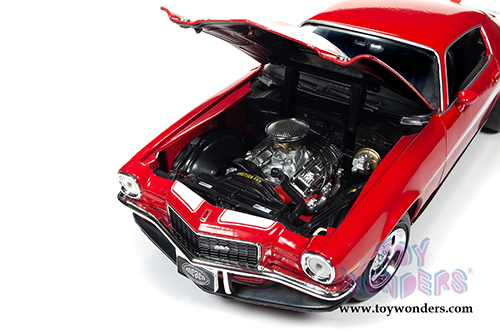 Auto World American Muscle - Chevy&reg; Camaro&reg; Baldwin Motion Hardtop Muscle Car & Corvette Nationals (MCACN) (1971, 1/18 scale diecast model car, Red) AMM1197