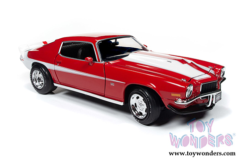 Auto World American Muscle - Chevy&reg; Camaro&reg; Baldwin Motion Hardtop Muscle Car & Corvette Nationals (MCACN) (1971, 1/18 scale diecast model car, Red) AMM1197