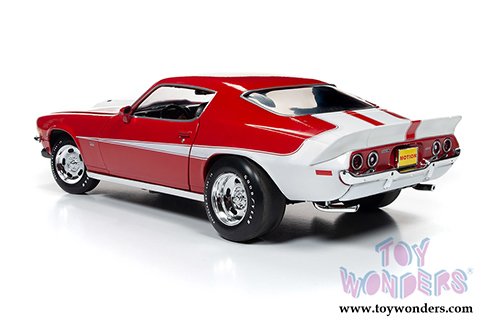 Auto World American Muscle - Chevy&reg; Camaro&reg; Baldwin Motion Hardtop Muscle Car & Corvette Nationals (MCACN) (1971, 1/18 scale diecast model car, Red) AMM1197