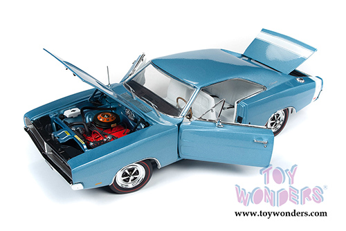 Auto World - American Muscle Dodge Charger R/T Hardtop Muscle Car & Corvette Nationals (MCACN) (1969, 1/18 scale diecast model car, B3 Light Blue) AMM1200