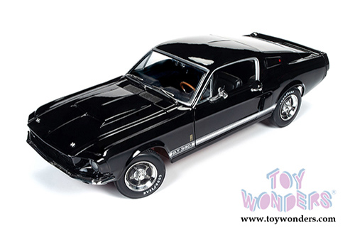 Auto World - American Muscle Ford Mustang Shelby&reg; GT350 Muscle Car & Corvette Nationals (MCACN) (1967, 1/18 scale diecast model car, Raven Black) AMM1202