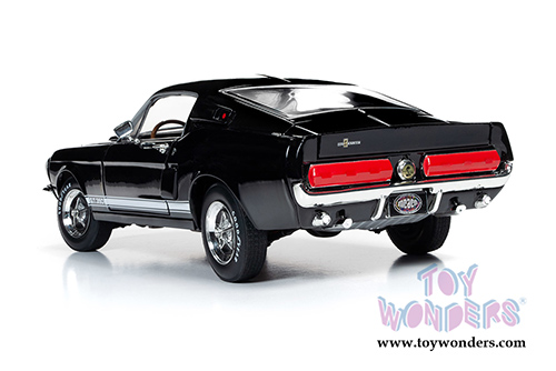 Auto World - American Muscle Ford Mustang Shelby&reg; GT350 Muscle Car & Corvette Nationals (MCACN) (1967, 1/18 scale diecast model car, Raven Black) AMM1202